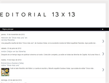 Tablet Screenshot of editorial13x13.blogspot.com