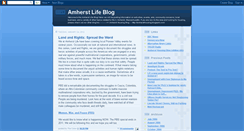 Desktop Screenshot of amherstlife.blogspot.com