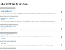 Tablet Screenshot of meanderingsbymelissa.blogspot.com