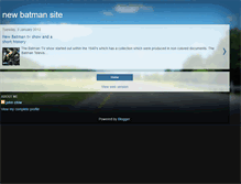 Tablet Screenshot of newbatmansite.blogspot.com