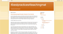 Desktop Screenshot of bestpractices4teachingmath.blogspot.com