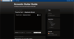 Desktop Screenshot of acousticguide.blogspot.com