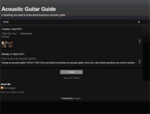 Tablet Screenshot of acousticguide.blogspot.com