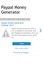 Mobile Screenshot of paypalgenerator159.blogspot.com