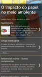 Mobile Screenshot of oimpactodopapelnomeioambiente.blogspot.com