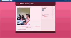 Desktop Screenshot of pibidquimicaufg.blogspot.com