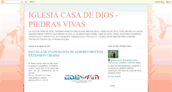 Desktop Screenshot of iglesiacasadedios-piedrasvivas.blogspot.com