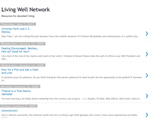 Tablet Screenshot of livingwellnetwork.blogspot.com
