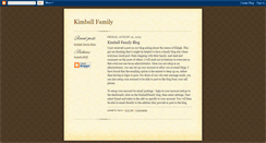 Desktop Screenshot of kimballfamily.blogspot.com