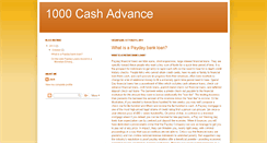 Desktop Screenshot of 1000cashadvancee.blogspot.com
