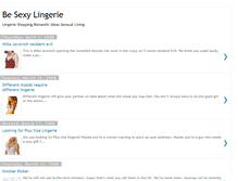 Tablet Screenshot of besexylingerie.blogspot.com