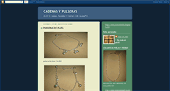 Desktop Screenshot of cadenasypulseras.blogspot.com