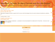 Tablet Screenshot of newbookformats.blogspot.com