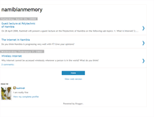 Tablet Screenshot of namibiamemory.blogspot.com