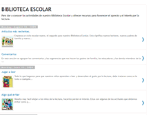 Tablet Screenshot of bibliotecaescolarclubdeleonesrosarito.blogspot.com