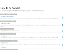 Tablet Screenshot of howtobeswedish.blogspot.com
