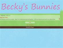 Tablet Screenshot of beckysbunnies.blogspot.com