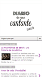 Mobile Screenshot of diariodeunacantante.blogspot.com