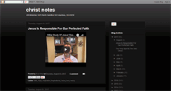 Desktop Screenshot of christnotes.blogspot.com
