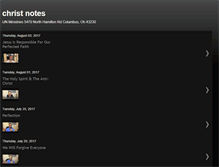 Tablet Screenshot of christnotes.blogspot.com