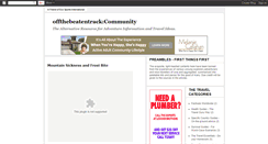 Desktop Screenshot of offthebeatentrackcommunity.blogspot.com