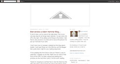 Desktop Screenshot of adamhammerblog.blogspot.com