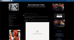 Desktop Screenshot of never-back-down-trailer.blogspot.com