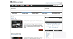 Desktop Screenshot of mostfastestcars.blogspot.com