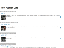 Tablet Screenshot of mostfastestcars.blogspot.com