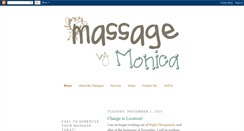 Desktop Screenshot of massagebymonica.blogspot.com