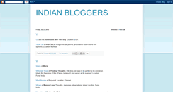 Desktop Screenshot of listofindianbloggers.blogspot.com