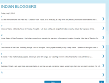 Tablet Screenshot of listofindianbloggers.blogspot.com