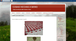 Desktop Screenshot of cosasunicashechasamano.blogspot.com