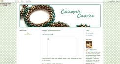 Desktop Screenshot of caliopescaprice.blogspot.com