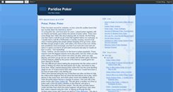 Desktop Screenshot of paridise-poker.blogspot.com