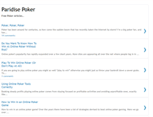 Tablet Screenshot of paridise-poker.blogspot.com