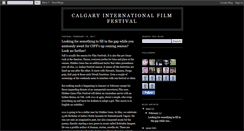 Desktop Screenshot of calgaryfilmfestival.blogspot.com