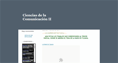 Desktop Screenshot of cienciasdelacomunicacion2.blogspot.com