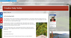 Desktop Screenshot of creativedailyscribe.blogspot.com