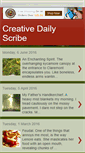 Mobile Screenshot of creativedailyscribe.blogspot.com