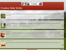 Tablet Screenshot of creativedailyscribe.blogspot.com