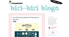 Desktop Screenshot of biribiriblogs.blogspot.com