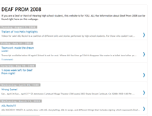 Tablet Screenshot of deafprom2008.blogspot.com