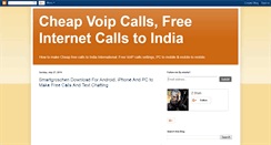 Desktop Screenshot of freeinternetcallstoindia.blogspot.com