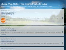 Tablet Screenshot of freeinternetcallstoindia.blogspot.com