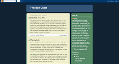 Desktop Screenshot of myfreedomquest.blogspot.com