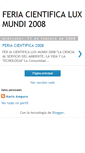 Mobile Screenshot of feriacientificaluxmundi2008.blogspot.com