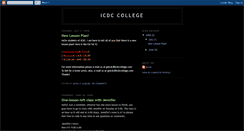 Desktop Screenshot of icdccollege.blogspot.com