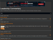 Tablet Screenshot of leadershipcommentary.blogspot.com