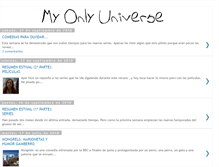 Tablet Screenshot of myonlyuniverse.blogspot.com